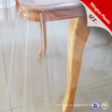 Suave pvc transparentes transparente impermeabilización mesa de la mesa de tela de tela